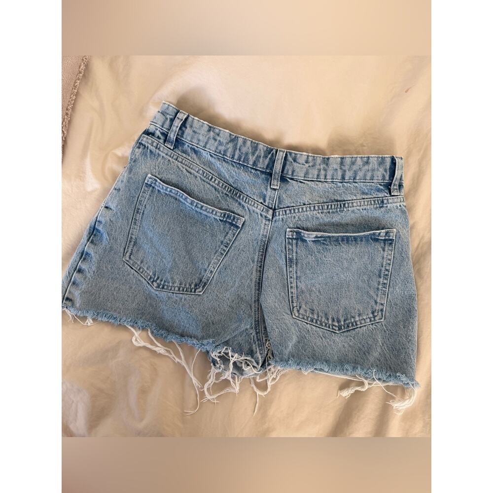 Sézane Le Summer Shorts Light Denim Blue Organix Cotton 40 US 8 - Picture 8 of 10